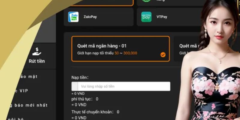 Nạp tiền 77Bet - Chi tiết từng thao tác đơn giản nhất 2 Có nhiều cách nạp tiền 77Bet